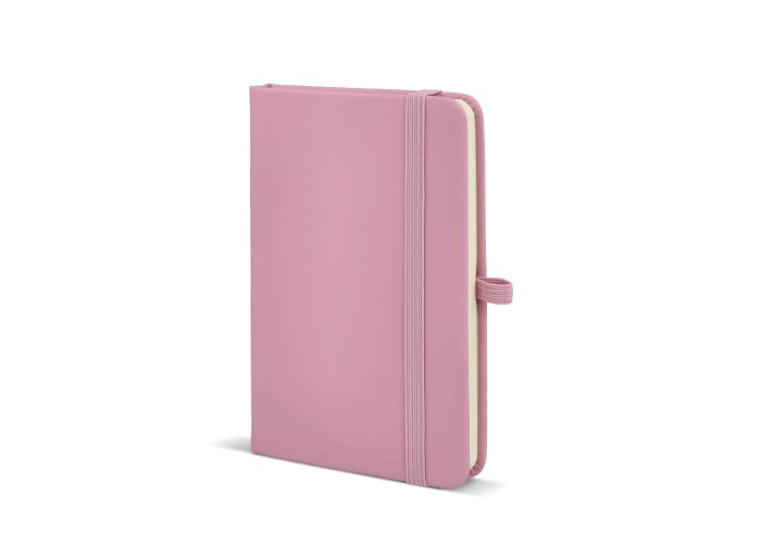 Carnet personnalisé format A6 avec fermeture Sora Rose pastel